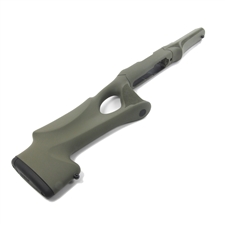 Hogue OverMolded 10-22 Tactical Thumbhole Stock OD Green